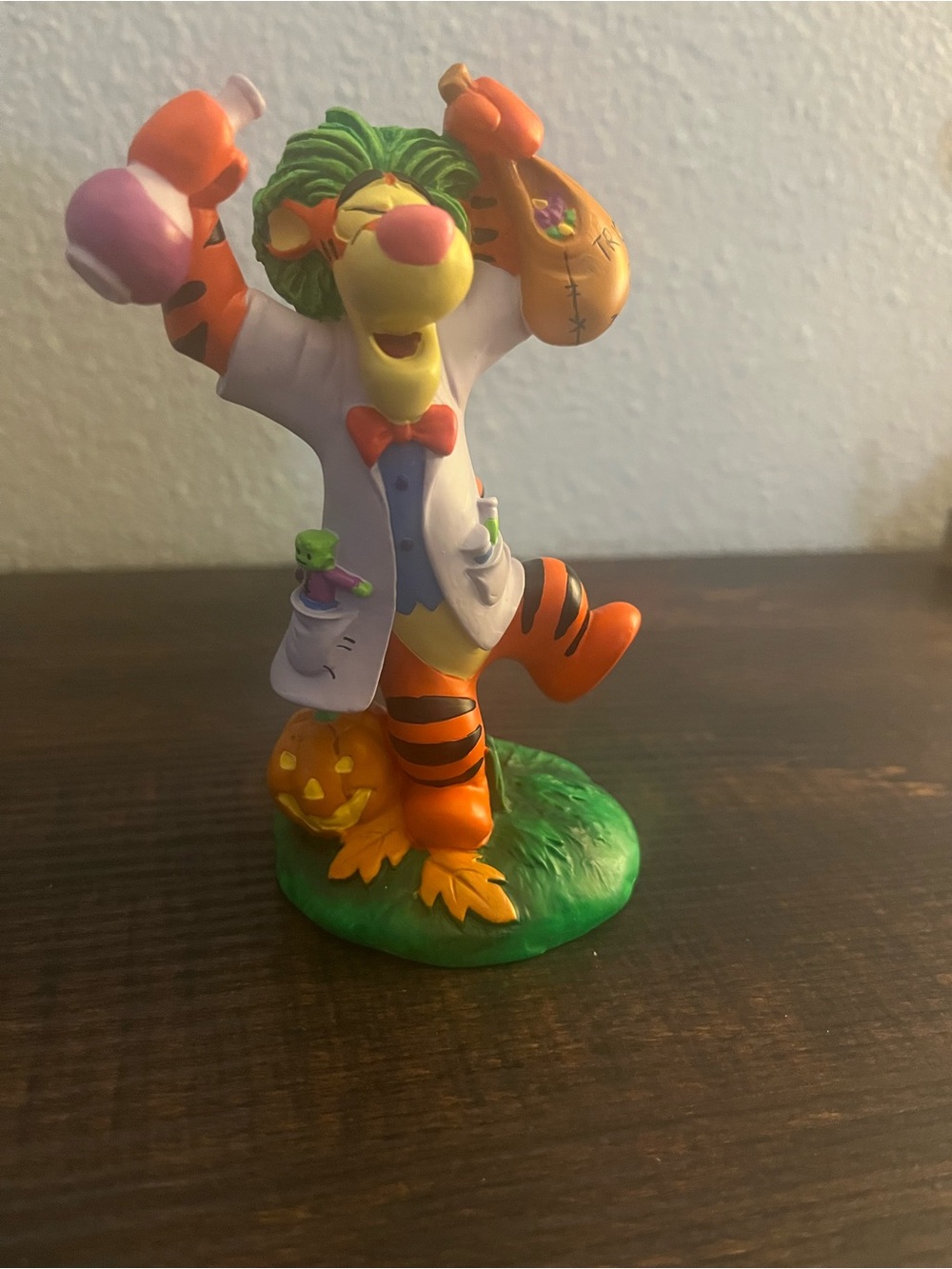 Disney Tigger Halloween Figurine in Orange, Green, White, Yellow, Pink